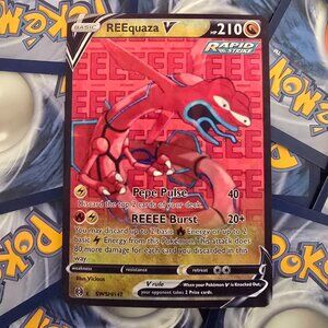 Reequaza Pokemon Card - (Pepe Rayquaza)